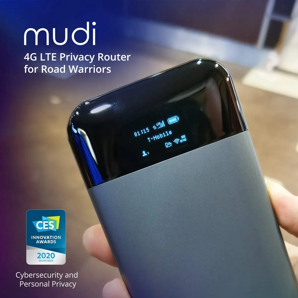 Мини-роутер GL.iNet MUDI (GL-E750) 4G 750 Мбит/с 128 ГБ макс. MicroSD с аккумулятором OpenWrt 7000 мА · ч