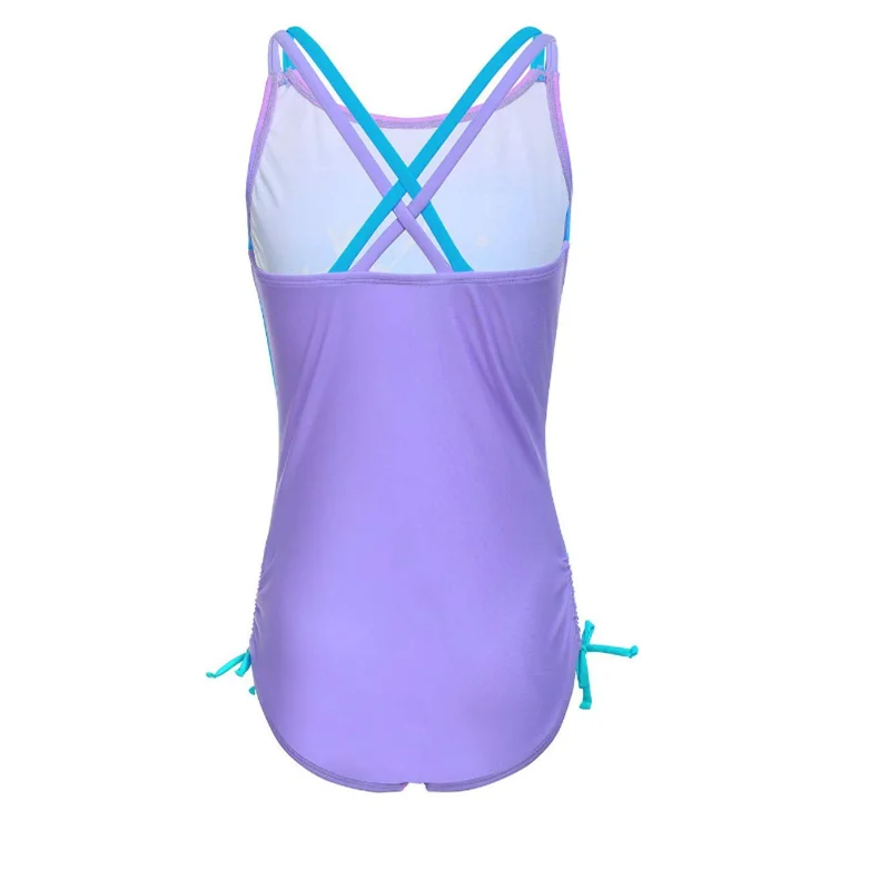 MAICO/цельный купальный костюм для девочек с рисунком дельфинов крест накрест