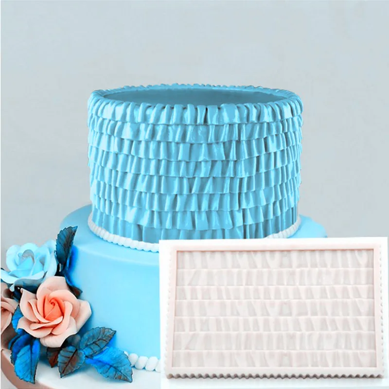 

Luyou 1pcs skirt lace silicone cake mold fondant lace mold Birthday cake decorating tools chocolate gumpaste mold FM1905