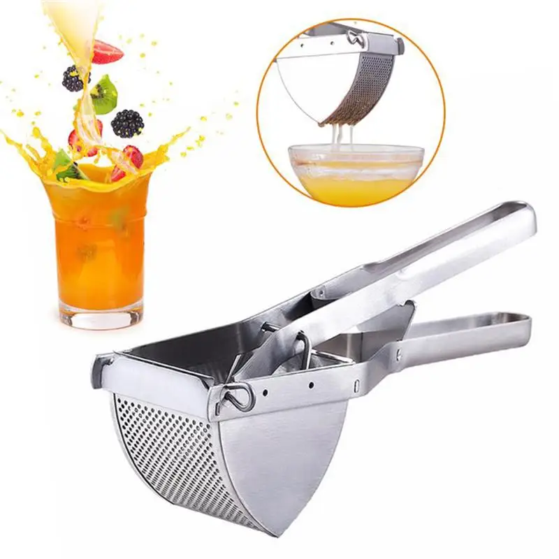 

Stainless Steel Manual Potato Ricer Masher Fruit Vegetable Press Juicer Crusher Squeezer Household Kitchen Cooking Tools