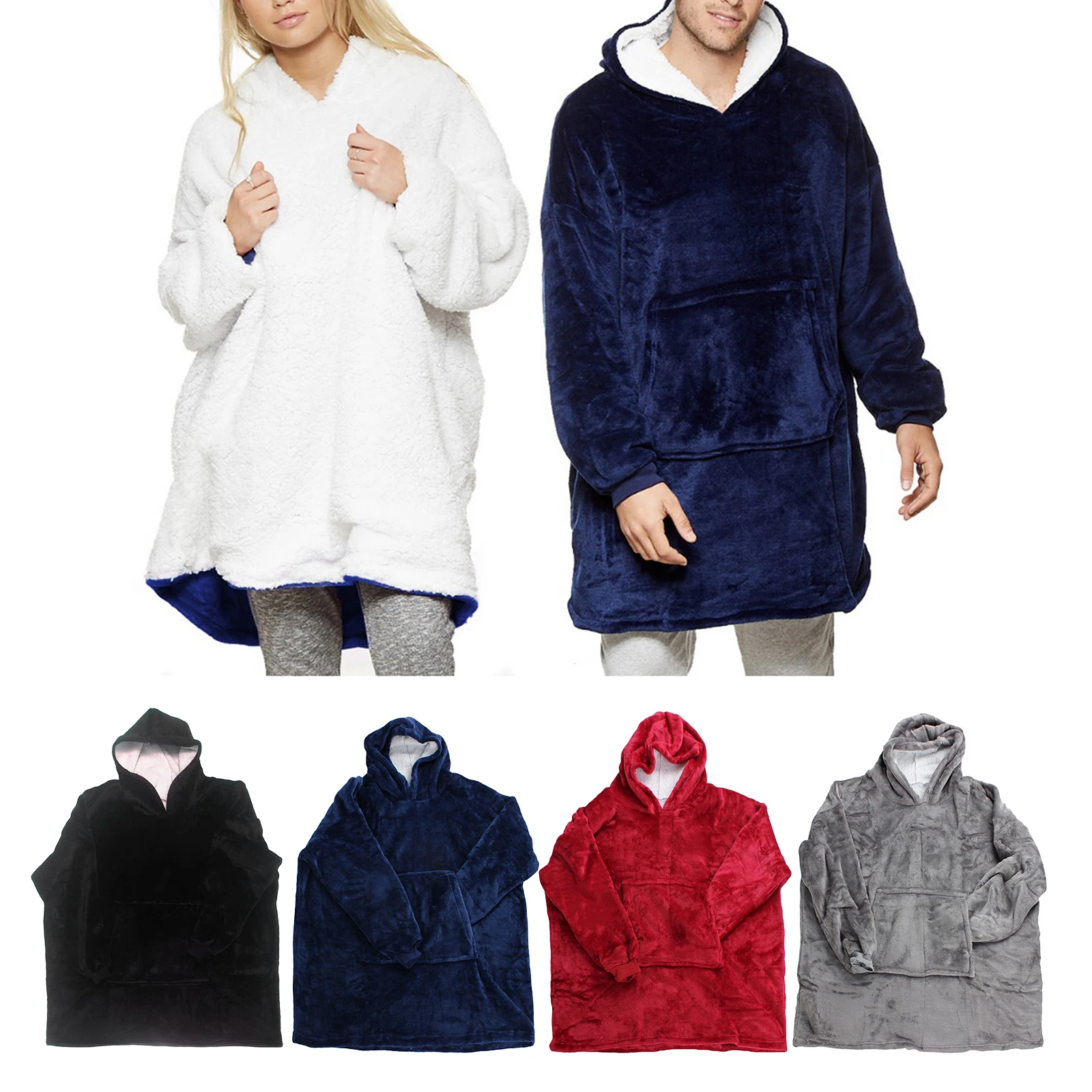 Беспроводные Одеяло зимние подстежка на искусственном меху с длинным рукавом