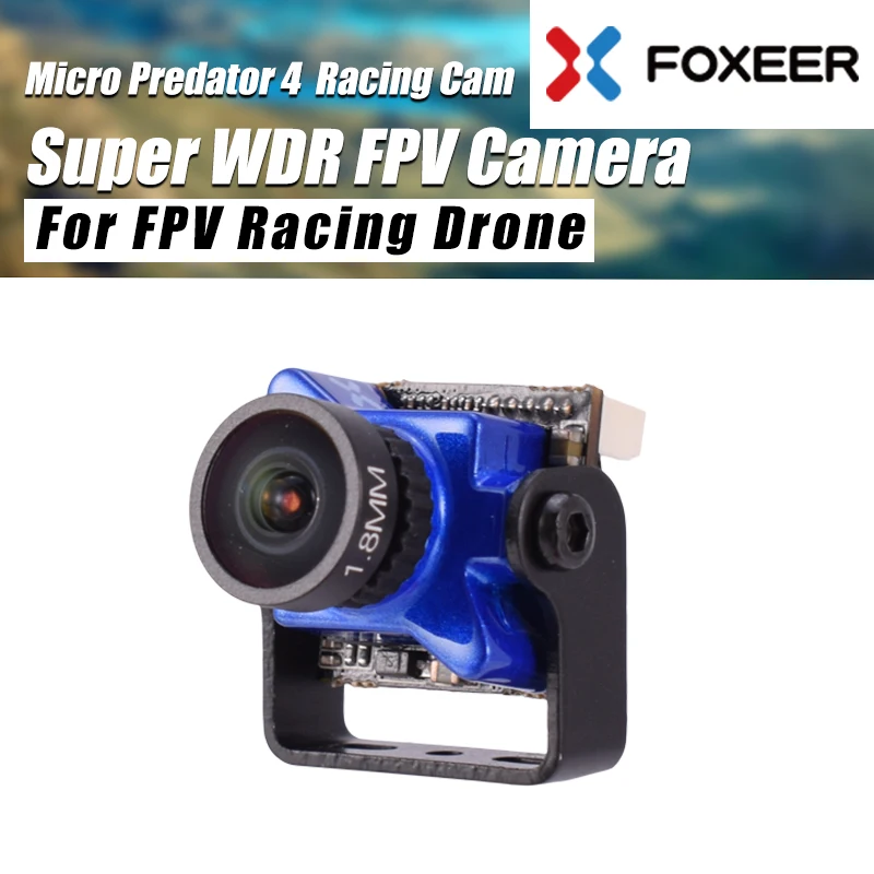 Foxeer Micro Predator 4 Super WDR CMOS датчик FPV гоночная камера для Racing Drone Racer Blue|Детали и