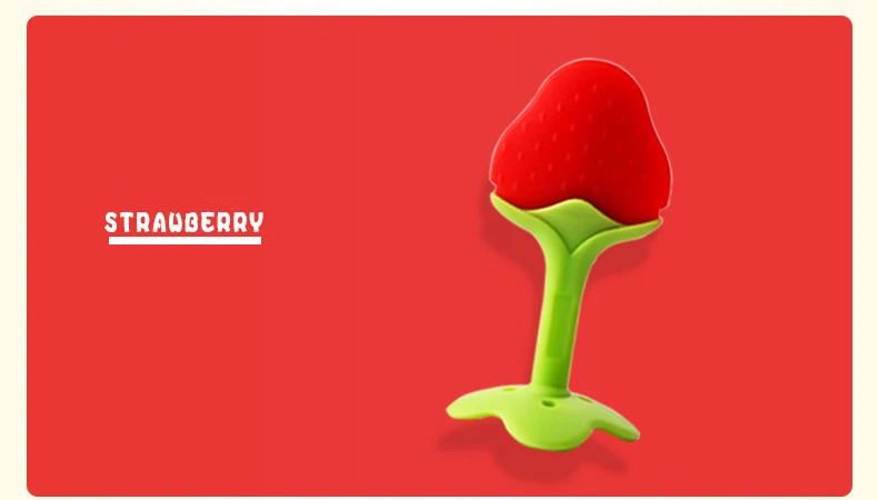 Фруктов безопасный Прорезыватель для малышей игрушки милые погремушка детской