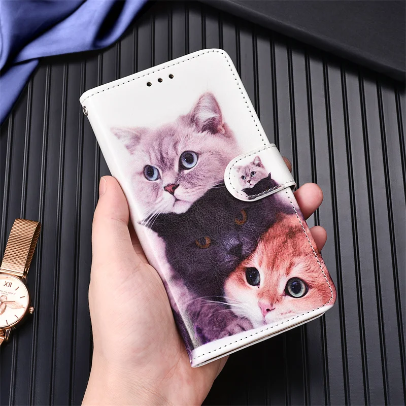 Кожаный чехол-бумажник для Xiaomi Mi CC9 CC9e 8 9 SE Lite Pro 9T 4S 4C 5 5S Plus 6 6X 5X A1 A2 A3 - купить по
