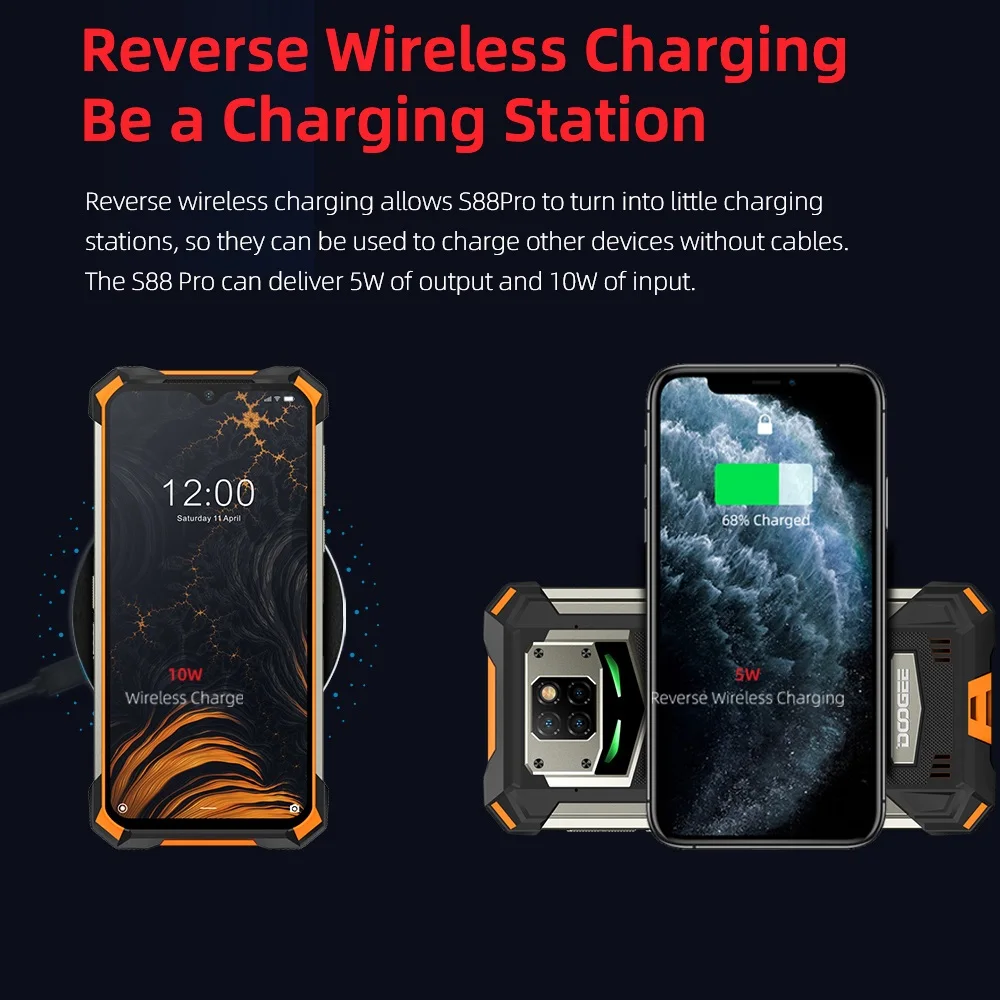Смартфон DOOGEE S88 Pro усиленный экран 6 3 дюйма мобильный телефон IP68/IP69K Восьмиядерный