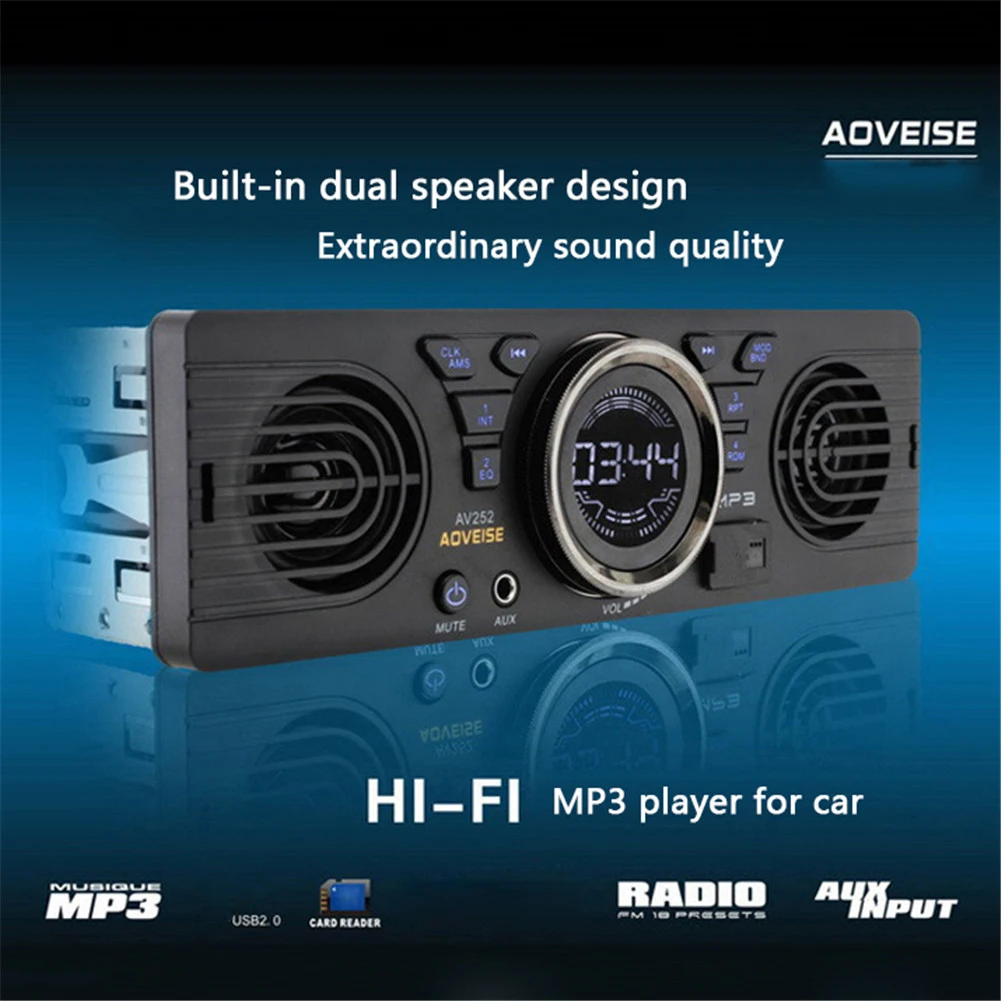 Автомобильный аудиоприемник 12 В Автомобильная SD карта MP3 Электрический