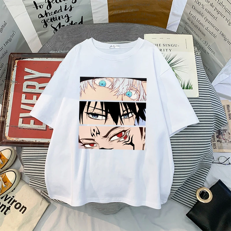 

Tshirt Manga Japanese Anime Jujutsu Kaisen T Shirt Men gojo satoru Tops Yuji Itadori Graphic Tees Cool Unisex T-shirt Male 90s