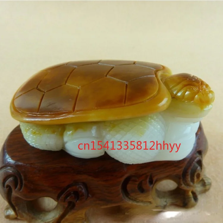 Подвеска в виде черепахи из натурального белого нефрита украшение ручной работы