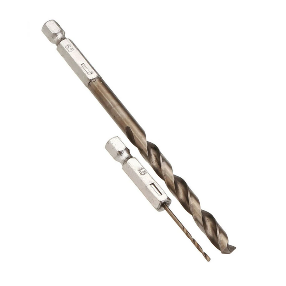 

13pcs Drill bits M35 Cobalt Cobalt Drill 1/4 Inch hex shank Radial drill