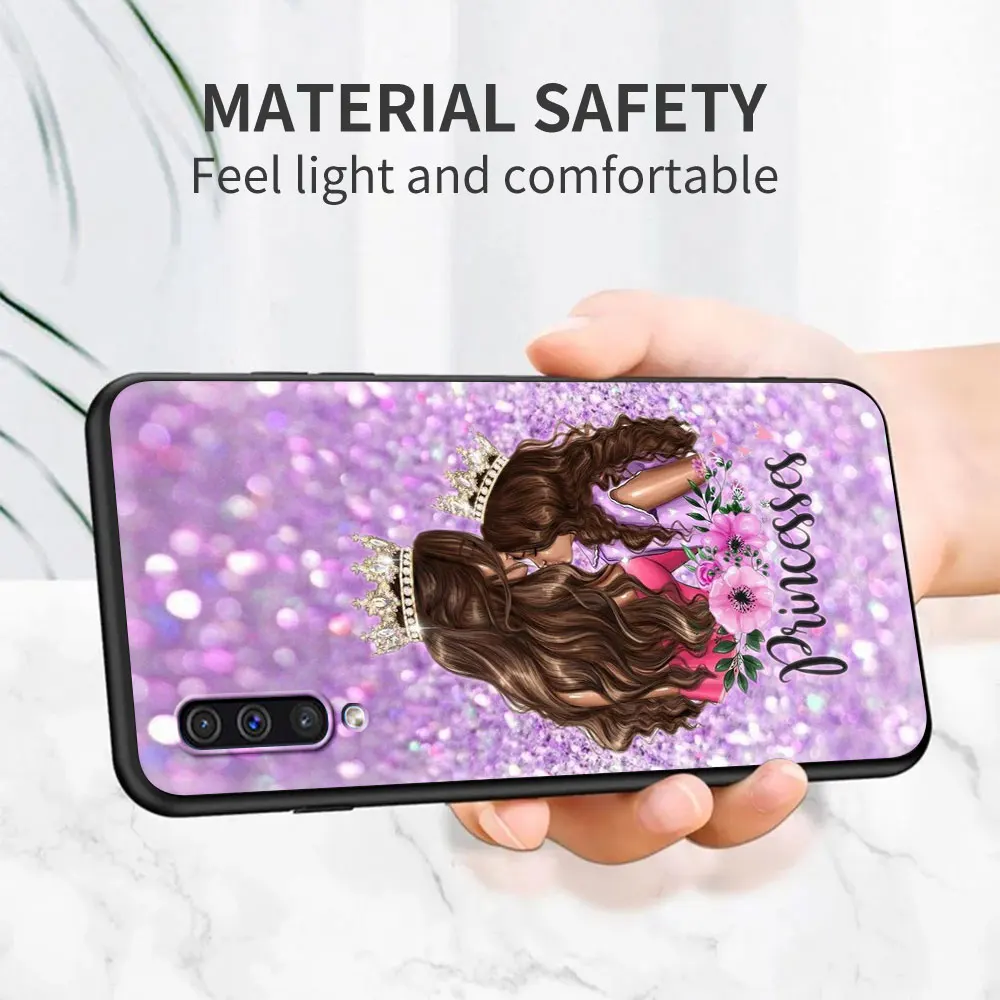 Baby Mom Girl Phone Case for Samsung Galaxy A70 A50 A21S A12 A51 A71 A02S A40 A30S A20S A10 A10E Black Soft Coque