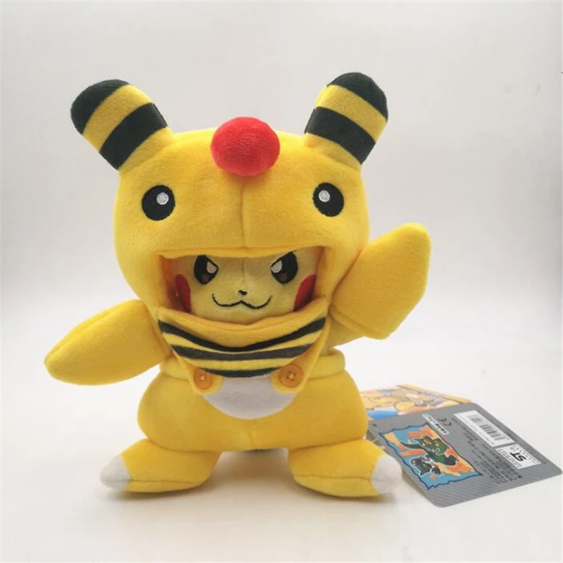 7 видов стилей Аниме Пикачу Косплей Hydreigon Tyranitar Charizard Snorlax Peluche Плюшевые игрушки Рождественский подарок для детей