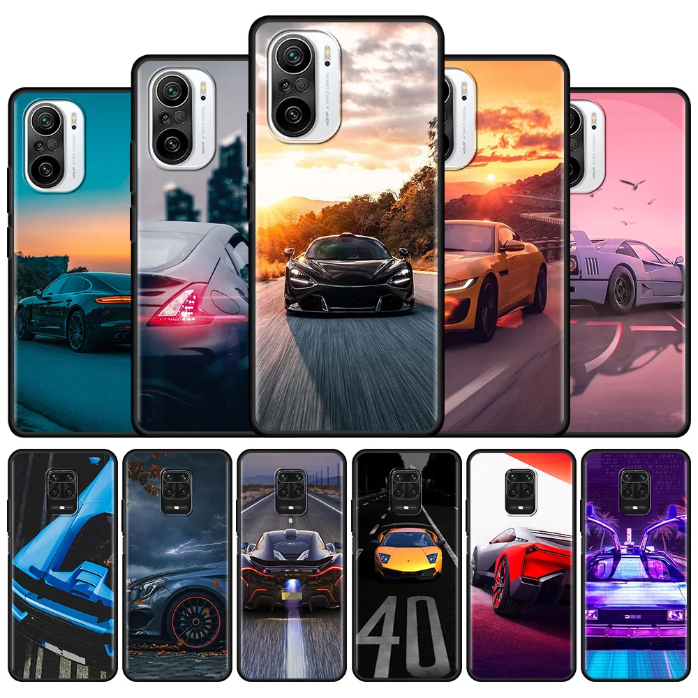 

Cool Car Auto Mobile Phone Case for Xiaomi Redmi Note 9S 9 8 Pro 7 9C 8T 9A K40 10 7A 8A 9T 6A Soft Bag Funda Capa