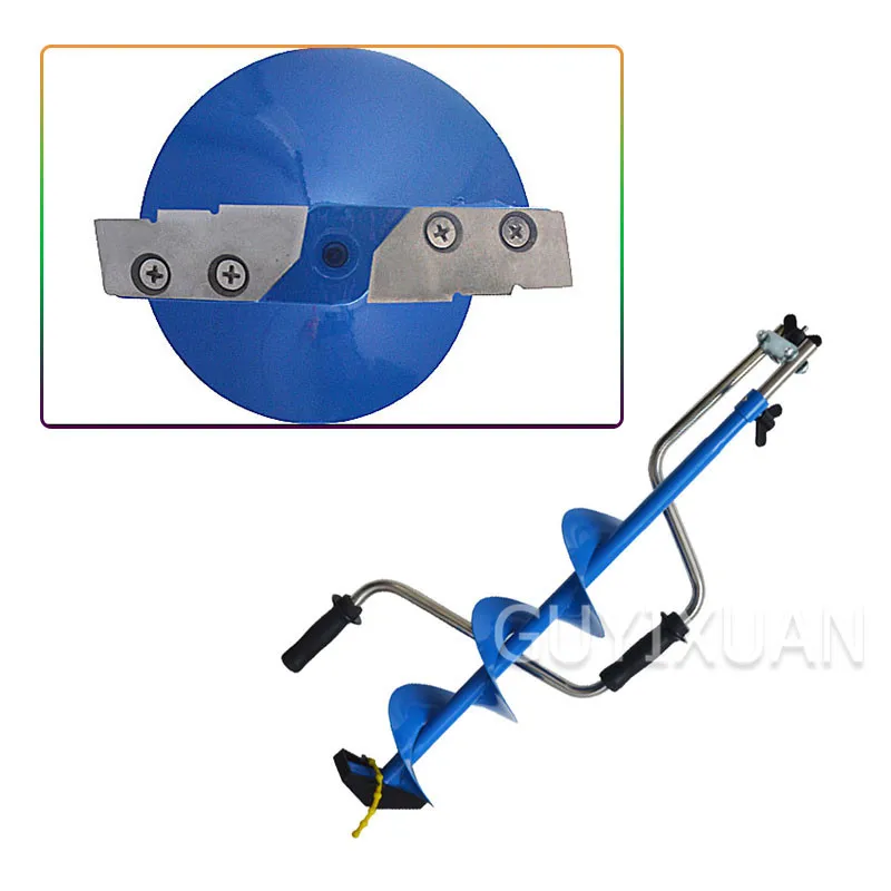 Ручная дрель для льда плоский нож/трапециевидная головка ледяная ледокол зимние