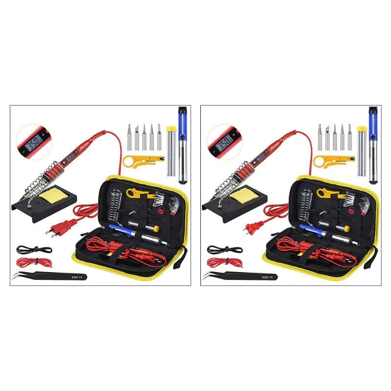 

High-Power Constant Temperature Soldering Iron Tool Set Electric Welding Adjustable Temperature Welder Tips Combination