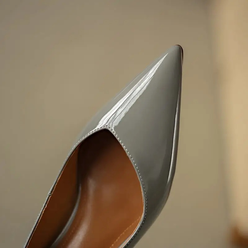 

ALLBITEFO fashion brand sexy high heel shoes genuine leather women heels shoes autumn/spring thin heel wedding women shoes