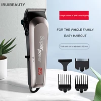 new lcd digital display hair clipper hair salon professional high power electric hair clippers mens household hair clippers