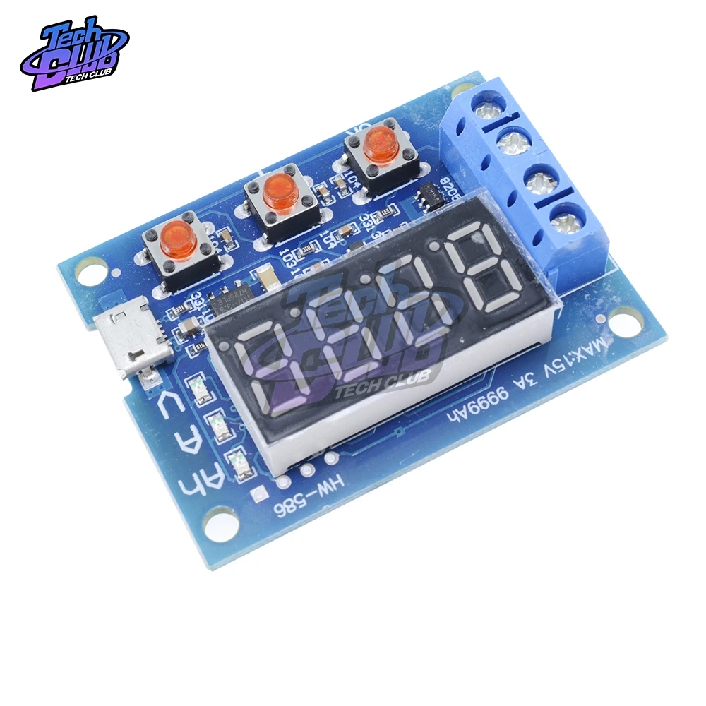 HW-586 18650 Lead-acid Battery Discharge Tester 1.2V 12V Lithium Capacity Resistance | Инструменты