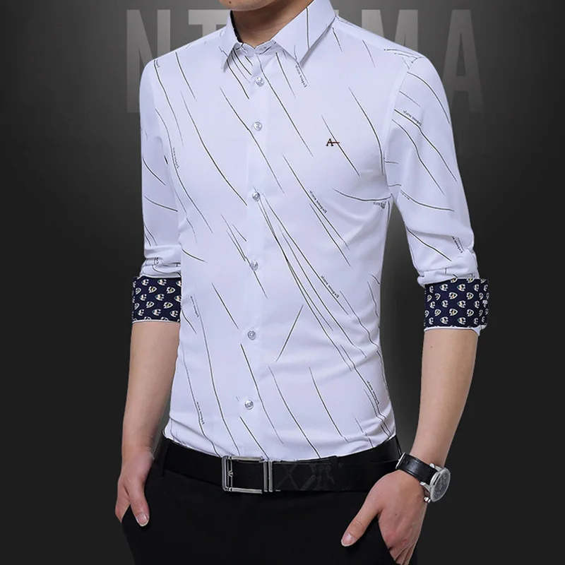 2021 Aramy Camisas Male Clothing Fit Business Shirts Men Dress Shirt Long Sleeve Slim Brand Man Shirts Designer High Quality
