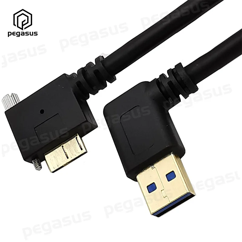 5 Гбит/с позолоченный 25 см USB 3,0 Micro B папа левый/правый угол для USB A папа левый/правый угол кабель