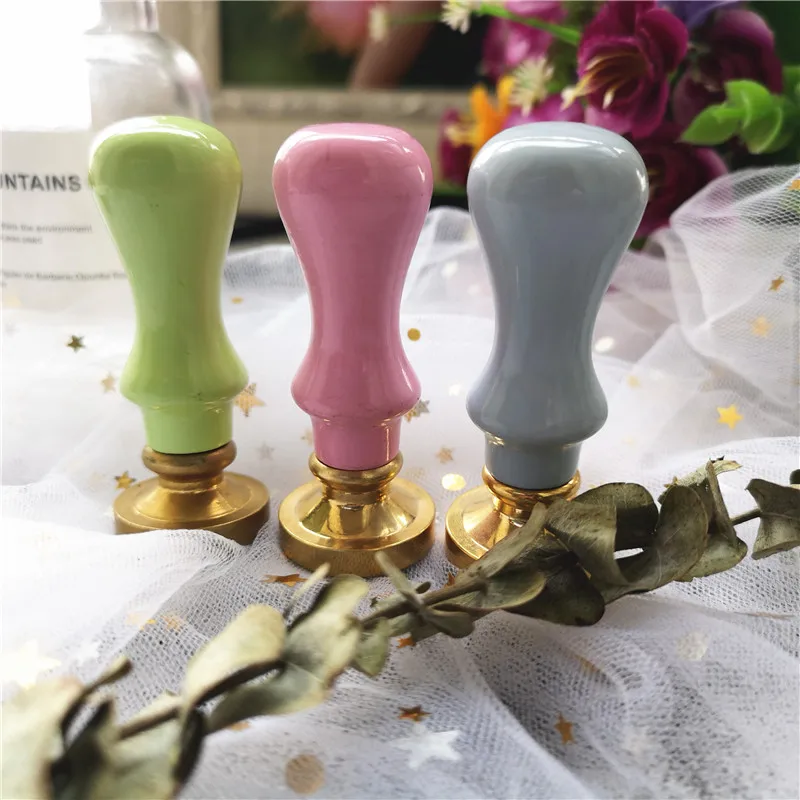 1 предмет. Деревянная ручка восковая печать штамп аксессуары портативный мини