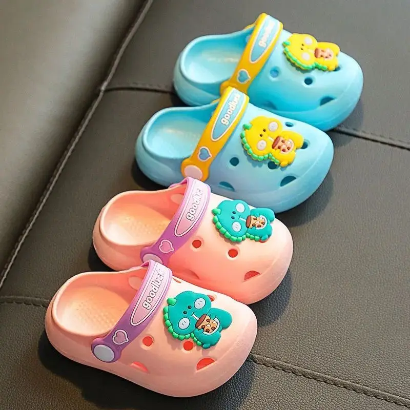 

Summer Children's Slippers Girls Boys and Baby Non-slip Slippers Cartoon Clogs Beach Sandals Toddler Girl Shoes Baby Girl Clogs