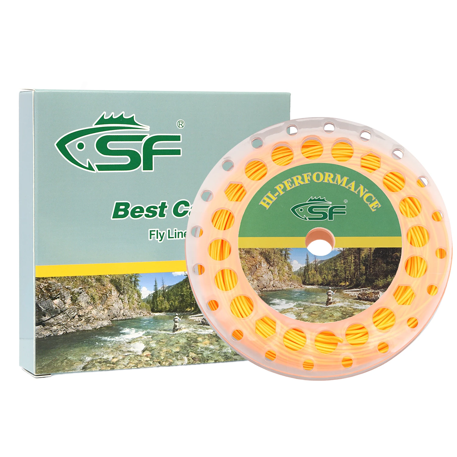 

SF Fly Line All-Viz Bi-Colour Weight Forward Floating Fly Line with Welded Loop WF2 3 4 5 6 7 8 9F 100FT