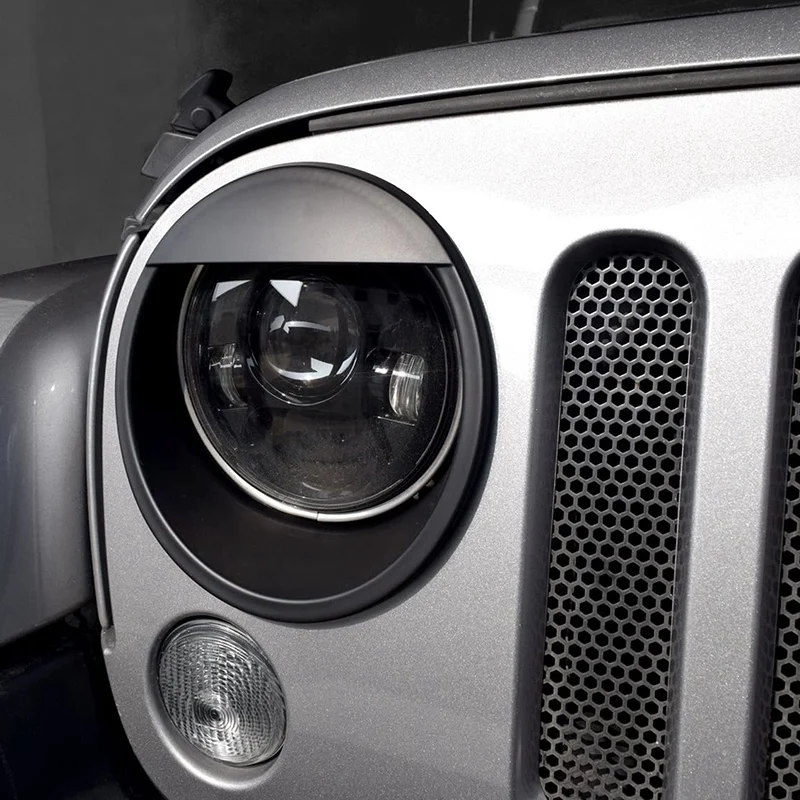 Крышка передней фары для Jeep Wrangler JK JKU 2007-2018 аксессуары и неограниченный Rubicon Sahara