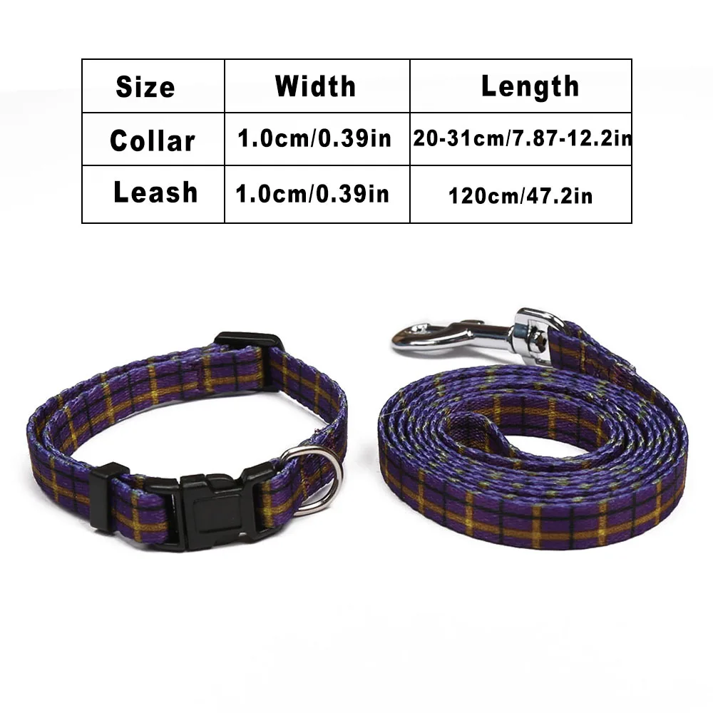 Black Collar Leash Синий ошейник для собаки, набор поводков, регулируемые ошейники для собак с поводком для маленьких и средних собак, полосатые Ошейники для домашних животных, поводки, набор Мопсов для питбуля - Color: Black Collar Leash