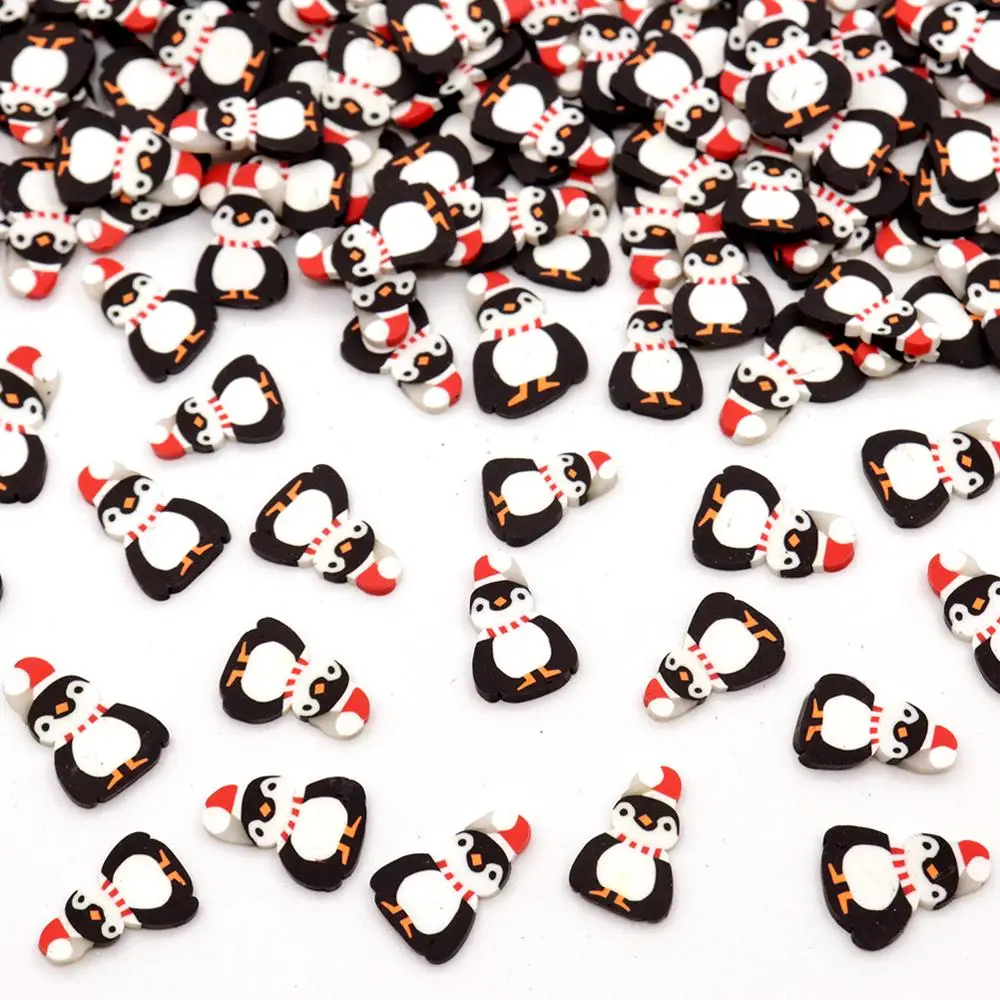 10 г/лот рождественский пингвин Slime ломтики дополнение наполнитель Чарующее