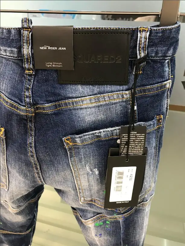 2021 NEW Authentic classic Dsquared2 NEW WOMEN/Men Jeans Ripped for  Jeans Pants biker Jeans Outwear Man Pants A232