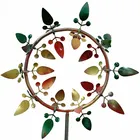 Металлическая ветряная мельница радужного цвета из нержавеющей стали, ветряные Спиннеры для улицы, ветряные ловли для двора, патио, газона, сада