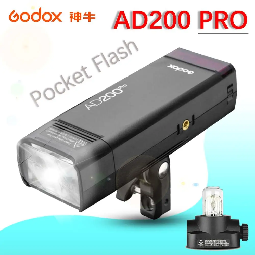 Godox AD200 Pro AD200Pro 200Ws ttl 1/8000 HSS 2 4G Вспышка стробоскоп открытый светильник вспышки для