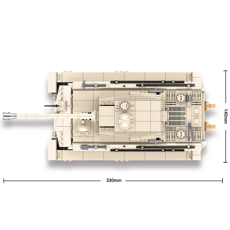 Военная серия 2 мировая война немецкий танк Король тигр строительные блоки армия