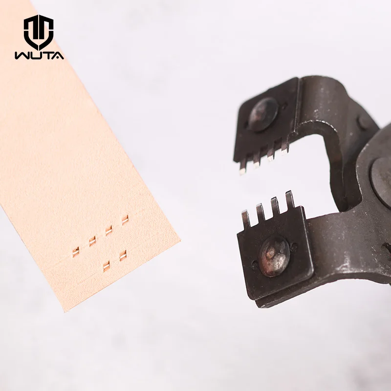 WUTA Leather Craft Дырокол инструменты ручные бесшумные плоскогубцы алмазное шитье долото прокалывание железа 4 мм расстояние 2/4 зубьев
