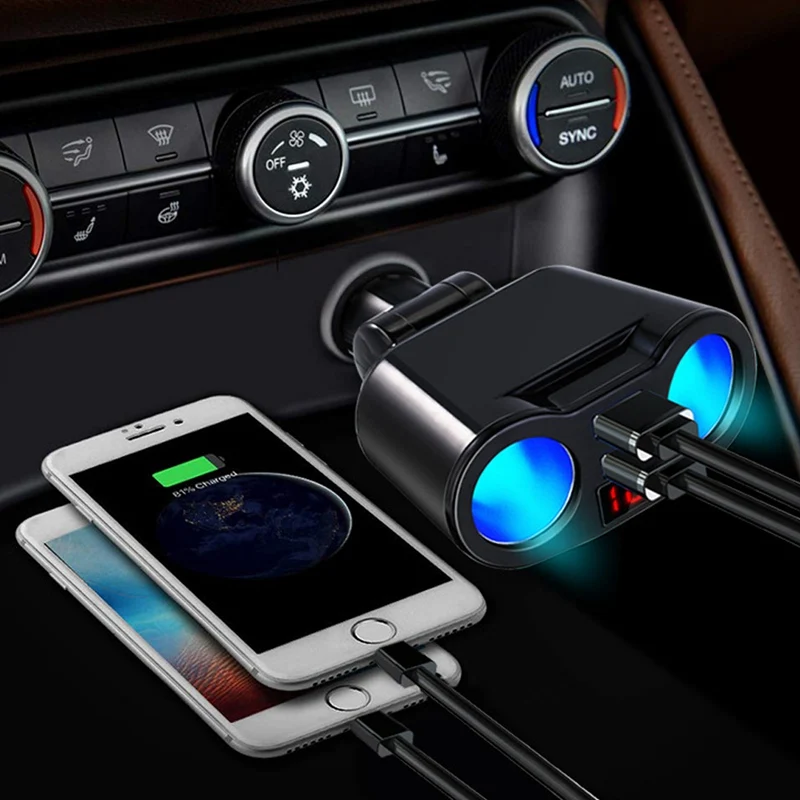 

USB-разветвитель со светодиодной подсветкой и двумя USB-портами