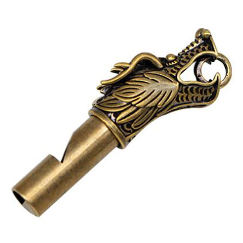 Медный брелок в виде головы дракона антикварные ремесленные брелки