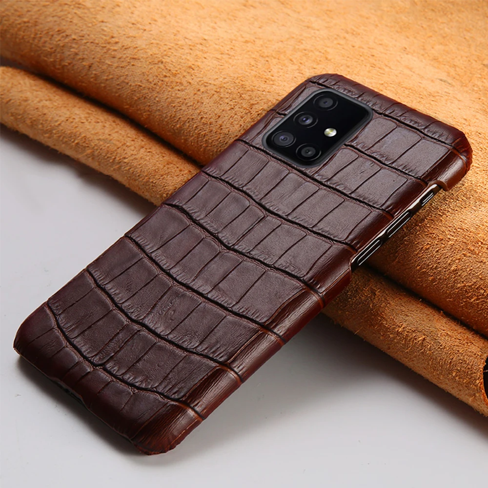 Genuine Leather Cover Case For Samsung Galaxy A51 A52S A52 A50 A71 A53 5G S9 S10 S23 Plus S20 FE S21 S22 S23 Ultra Note 20 10