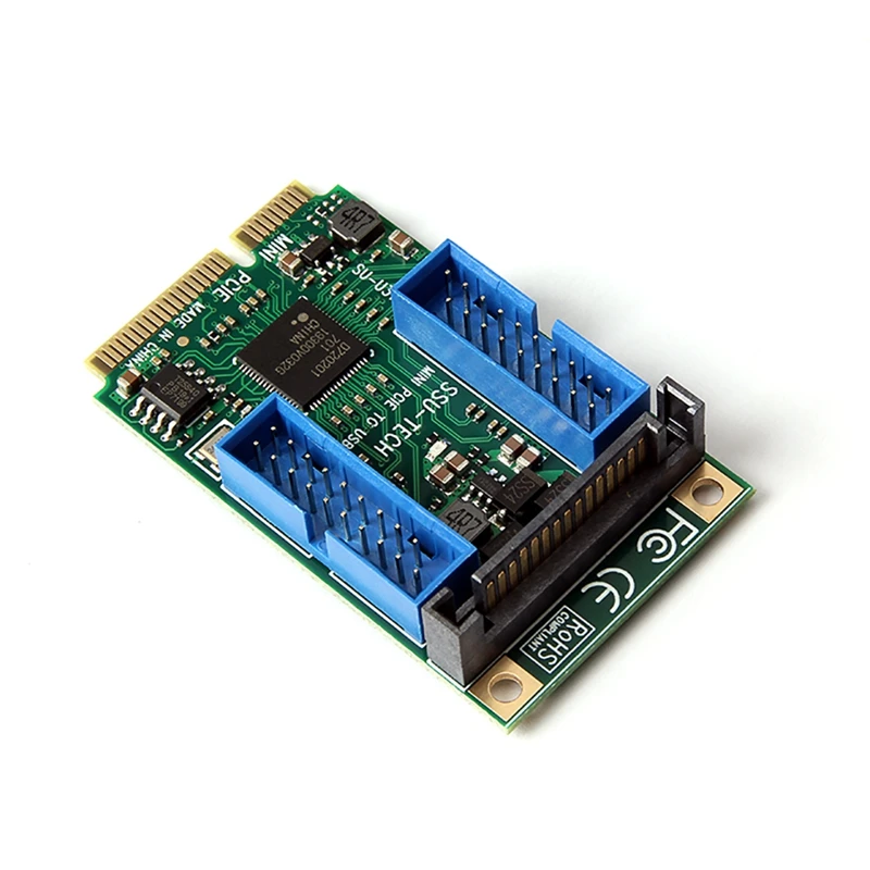 

Mini PCI Express USB 3.0 Adapter Mini PCI-E to USB 4 Port Adapter Expansion Card Mini PCIe USB3.0 Converter