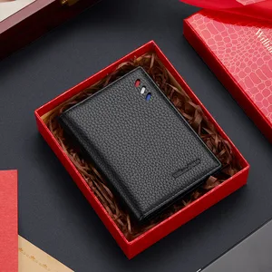 2021 new leather short mens wallet mini ultra thin multi function card holder fashion vertical coin bag drivers license wallet free global shipping