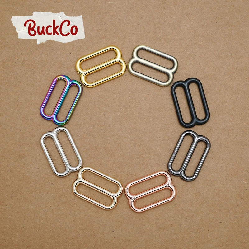 

20pcs/lot 25mm adjustable buckle DIY accessory for sewing bag belt dog cat collars high quality plated metal buckle 8 colours