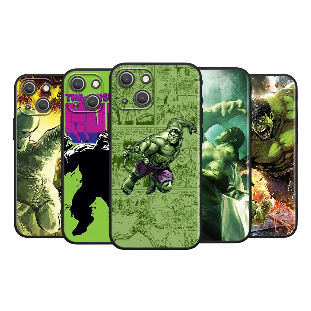 

Marvel Avengers Cool Hulk For Apple iPhone 13 12 Pro Max Mini 11 Pro XS Max X XR 6 7 8 Plus 5S SE2020 Black Phone Case