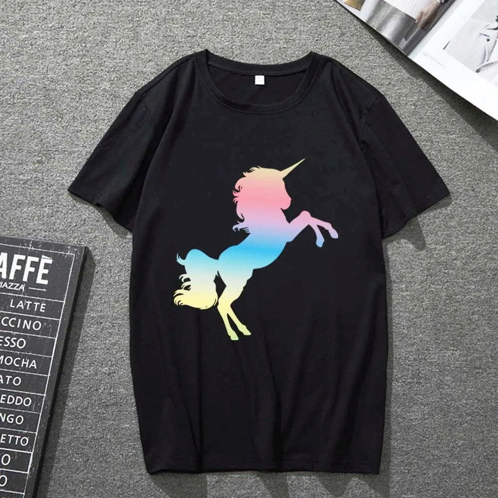 

T-shirt Men and Women Trend Classic Series Cute Cartoon Printing Casual All-match T-shirt Classic O-neck Short-sleeved Top
