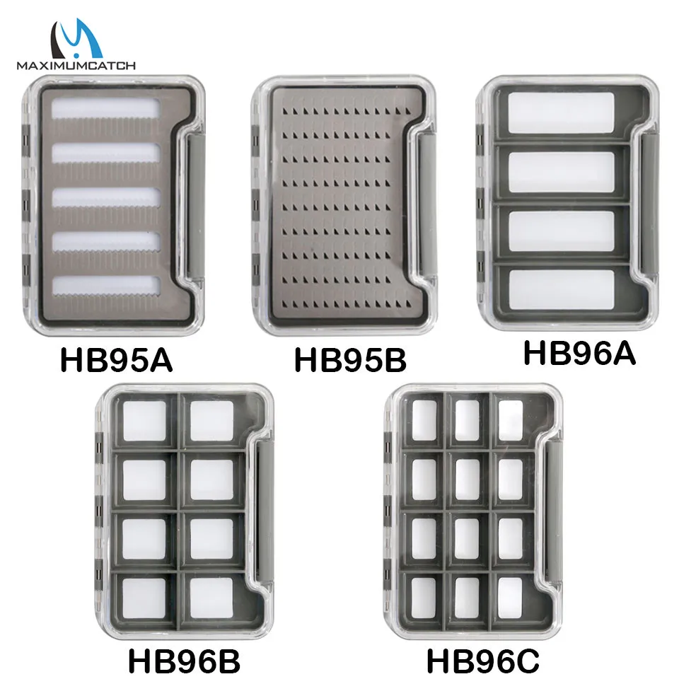 Тонкий водонепроницаемый пластиковый ящик Maximumcatch для ловли нахлыстом