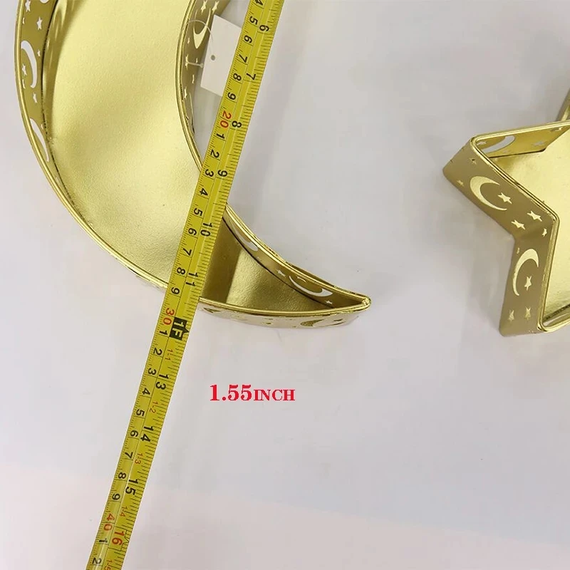 

Ramadan Festival Tray Muslim Moon Star Tranditional Serving Tray Dessert Plate Kitchen Items Food Trays Decorative Luxury Tray