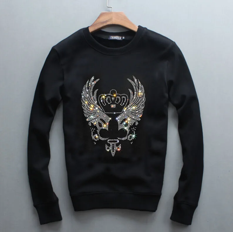 

Hot drill men europe design Sweatshirts Men's New Arrival winter Style long Sleeve Men Hoodies thick