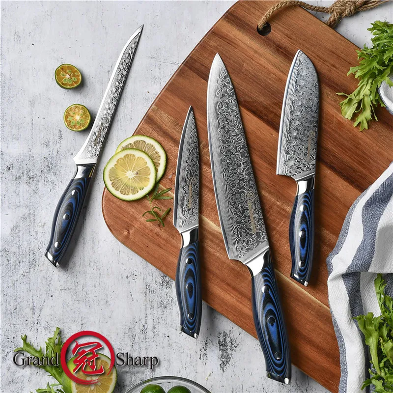 4 шт. встроенный кухонный нож Santoku|Наборы ножей| |