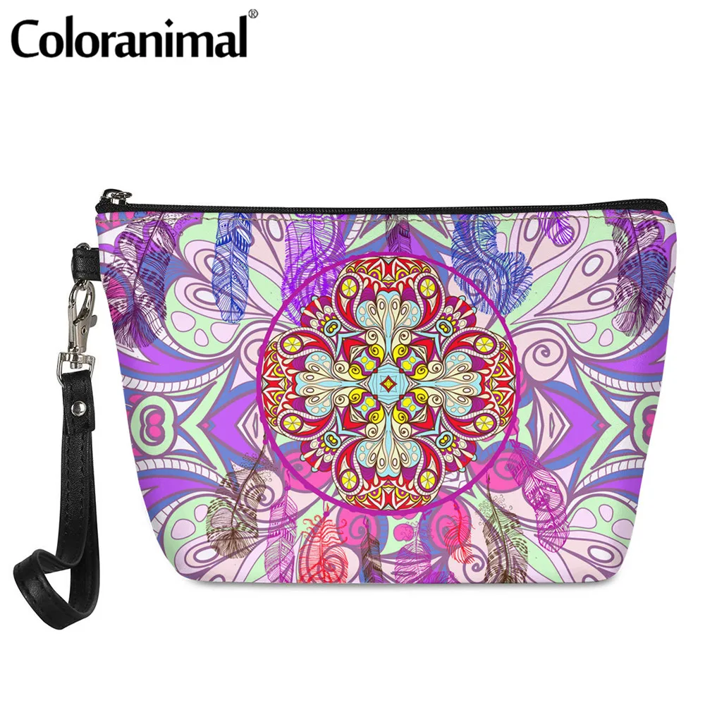 

Coloranimal фирменный дизайн Ловец снов ПУ косметический чехол для женщин необходимая женская косметичка функциональный туалетный набор 2021