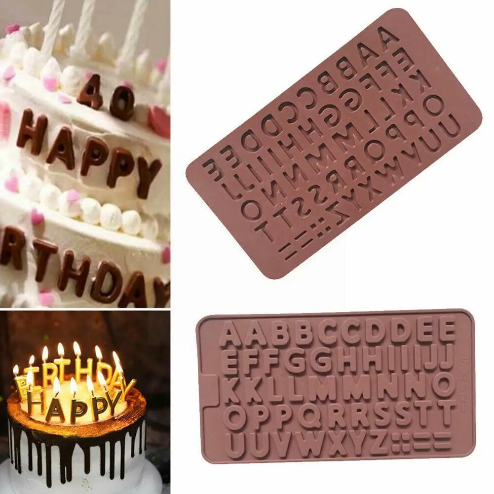

English Alphabet Capital Chocolate Mold Ice Tray Epoxy Letter Room Wholesale Baking Making Kitchen Mold Tools Tools Cake Ca N9E0