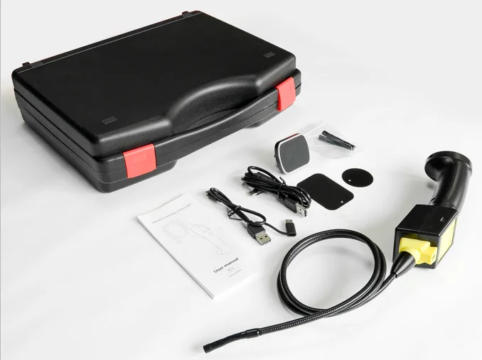 

2021 Newest Mini Endoscope Camera 360 degree Steering 720P Borescope 8mm USB Car Pipe Inspection Camera for Android Smartphone