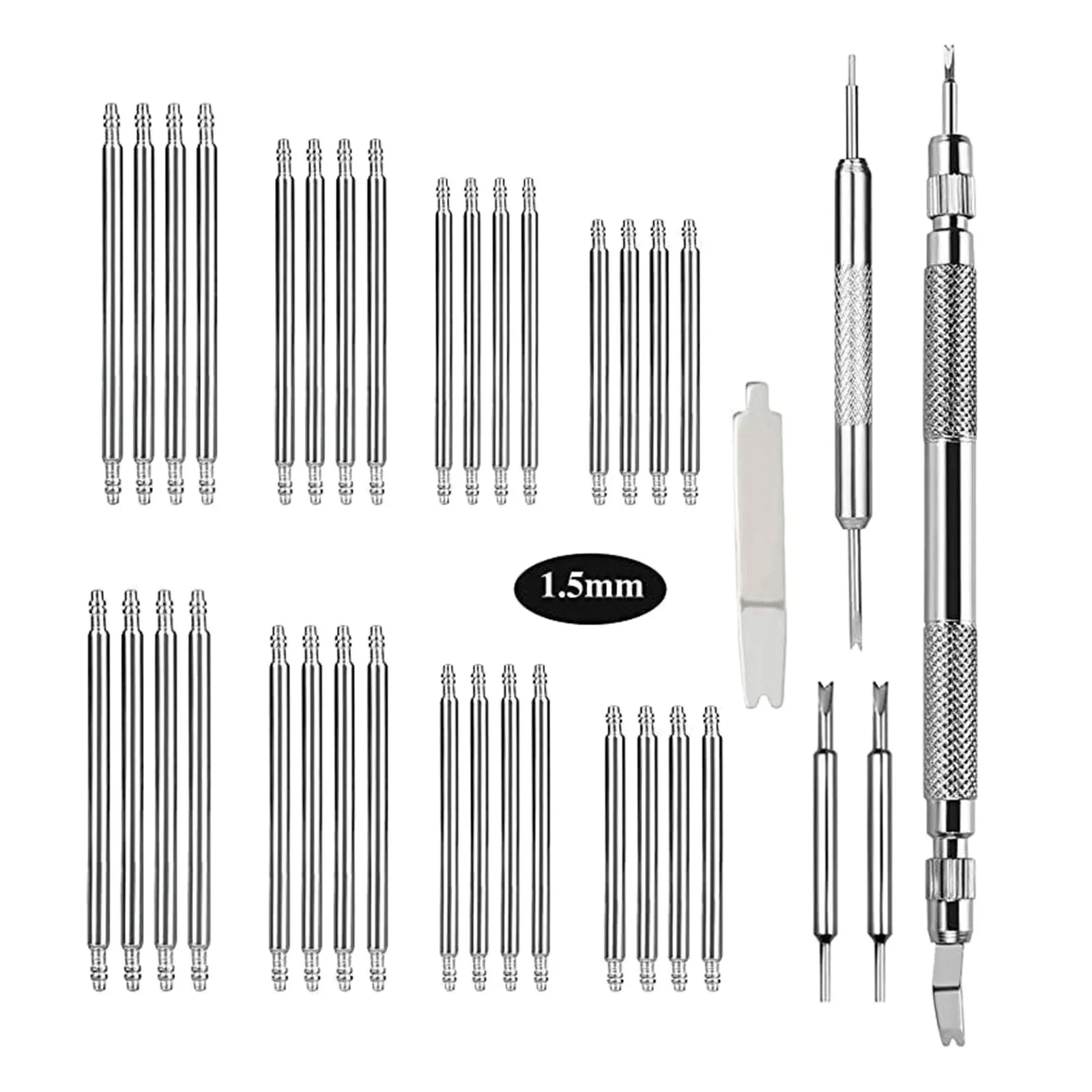 

37x пружинный стержень инструменты ремешок для часов браслет ремешок звено штифт снятие ремонтные аксессуары